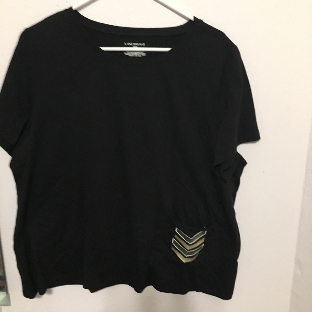 Lane Bryant 18/20 Black T striped patch